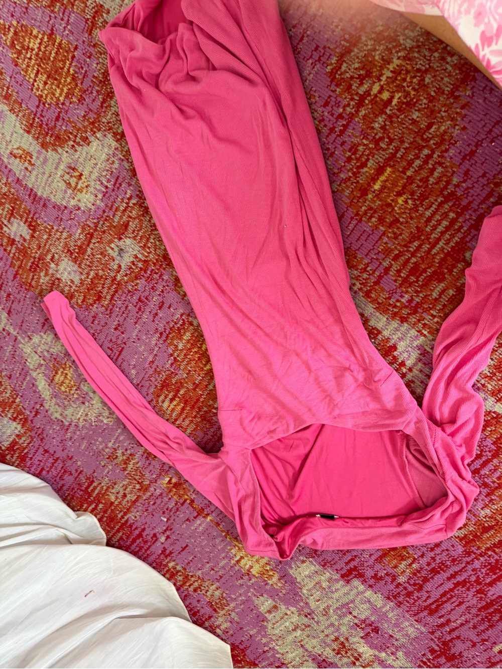 Princess Polly Hot Pink Long Sleeve Maxi Dress